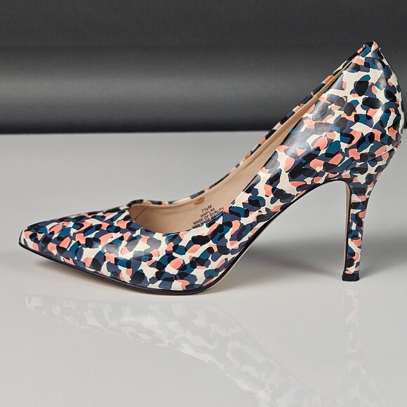 Nine West Flax Patent Pointed Toe Pumps Blue Pink Black - Picture 13 of 16